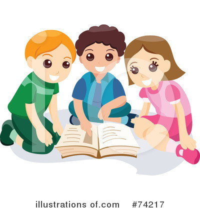 Royalty-Free (RF) Reading Clipart Illustration by BNP Design Studio - Stock Sample #74217