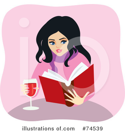 Reading Clipart #74539 by Monica