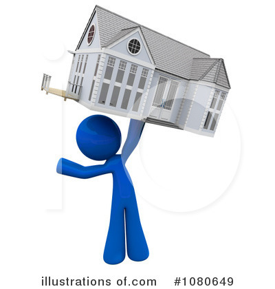 Royalty-Free (RF) Real Estate Clipart Illustration by Leo Blanchette - Stock Sample #1080649