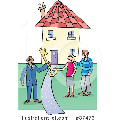 Royalty-Free (RF) Real Estate Clipart Illustration by Lisa Arts - Stock Sample #37473