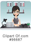 Receptionist Clipart #96687 by Melisende Vector