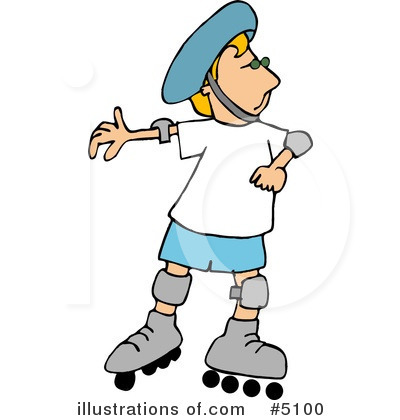 Rollerblading Clipart #5100 by djart