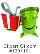 Recycle Bin Character Clipart #1301101 by Julos