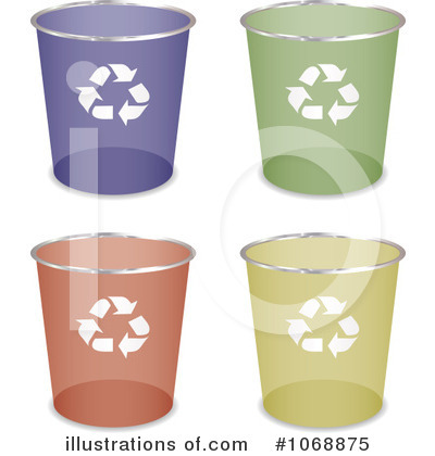 Royalty-Free (RF) Recycle Bin Clipart Illustration by michaeltravers - Stock Sample #1068875