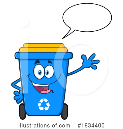 Recycle Bin Clipart #1634400 by Hit Toon