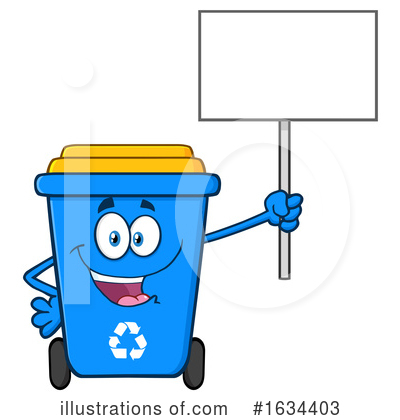 Royalty-Free (RF) Recycle Bin Clipart Illustration by Hit Toon - Stock Sample #1634403