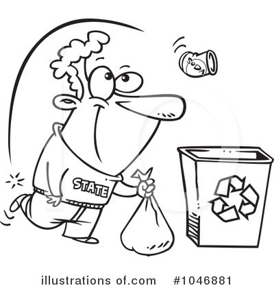 Royalty-Free (RF) Recycle Clipart Illustration by toonaday - Stock Sample #1046881