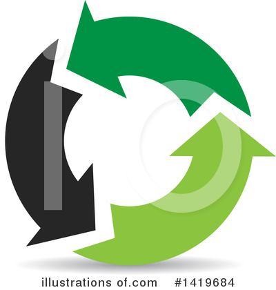 Royalty-Free (RF) Recycle Clipart Illustration by cidepix - Stock Sample #1419684