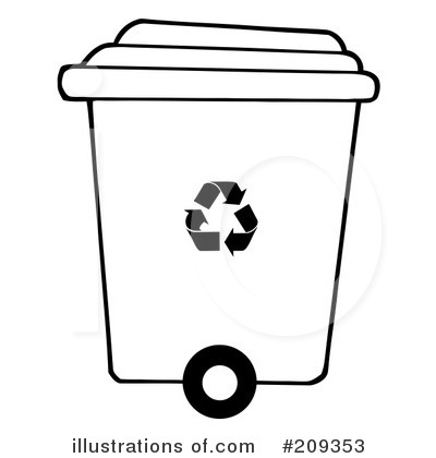 Royalty-Free (RF) Recycle Clipart Illustration by Hit Toon - Stock Sample #209353