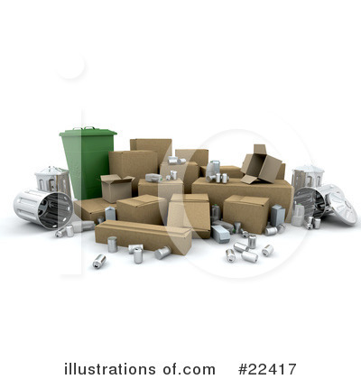 Trash Can Clipart #22417 by KJ Pargeter