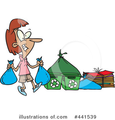 Royalty-Free (RF) Recycle Clipart Illustration by toonaday - Stock Sample #441539