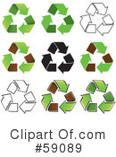 Recycle Clipart #59089 by Frisko