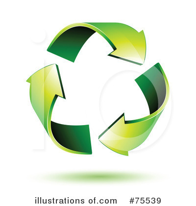 Royalty-Free (RF) Recycle Clipart Illustration by beboy - Stock Sample #75539