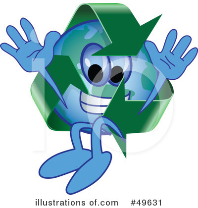 Recycle Mascot Clipart #49631 by Toons4Biz