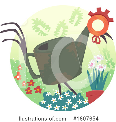 Watering Can Clipart #1607654 by BNP Design Studio