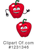 Red Bell Pepper Clipart #1231346 by Vector Tradition SM