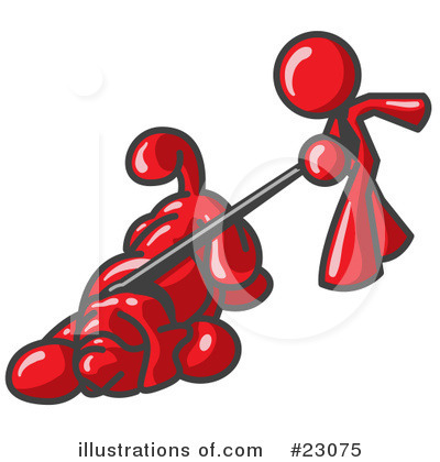 Royalty-Free (RF) Red Collection Clipart Illustration by Leo Blanchette - Stock Sample #23075