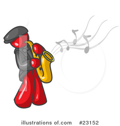 Saxophone Clipart #23152 by Leo Blanchette