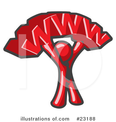 Royalty-Free (RF) Red Collection Clipart Illustration by Leo Blanchette - Stock Sample #23188