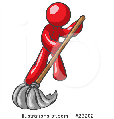 Mopping Clipart #23202 by Leo Blanchette