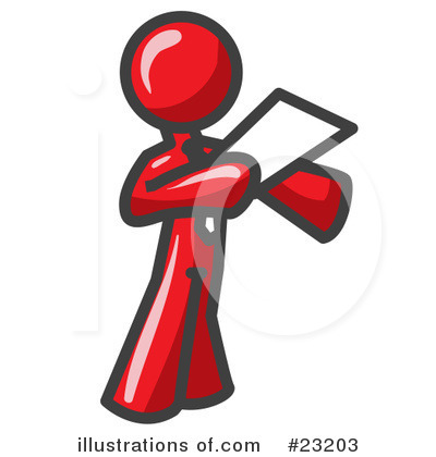 Royalty-Free (RF) Red Collection Clipart Illustration by Leo Blanchette - Stock Sample #23203