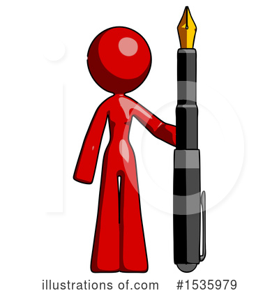 Royalty-Free (RF) Red Design Mascot Clipart Illustration by Leo Blanchette - Stock Sample #1535979