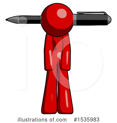 Royalty-Free (RF) Red Design Mascot Clipart Illustration by Leo Blanchette - Stock Sample #1535983