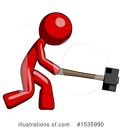 Royalty-Free (RF) Red Design Mascot Clipart Illustration by Leo Blanchette - Stock Sample #1535990