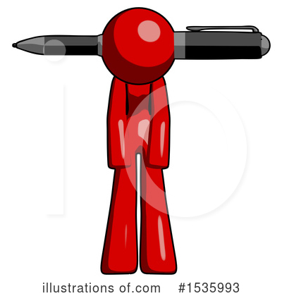 Royalty-Free (RF) Red Design Mascot Clipart Illustration by Leo Blanchette - Stock Sample #1535993