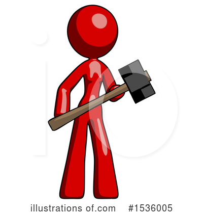 Royalty-Free (RF) Red Design Mascot Clipart Illustration by Leo Blanchette - Stock Sample #1536005