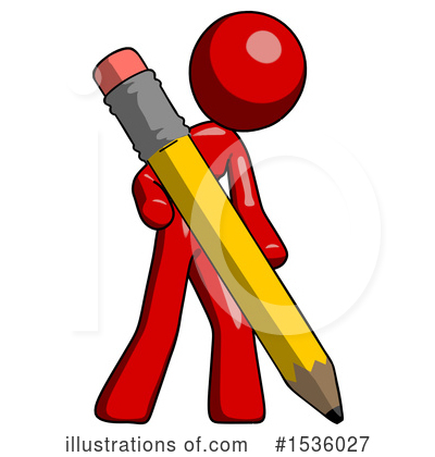 Royalty-Free (RF) Red Design Mascot Clipart Illustration by Leo Blanchette - Stock Sample #1536027