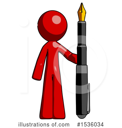 Royalty-Free (RF) Red Design Mascot Clipart Illustration by Leo Blanchette - Stock Sample #1536034