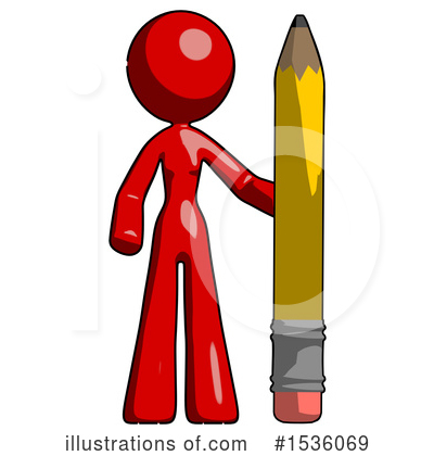 Royalty-Free (RF) Red Design Mascot Clipart Illustration by Leo Blanchette - Stock Sample #1536069