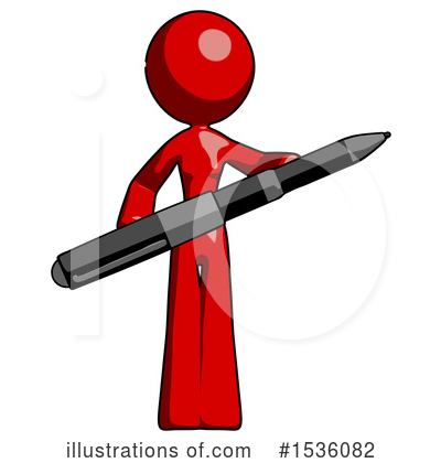 Royalty-Free (RF) Red Design Mascot Clipart Illustration by Leo Blanchette - Stock Sample #1536082