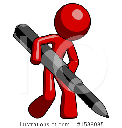 Royalty-Free (RF) Red Design Mascot Clipart Illustration by Leo Blanchette - Stock Sample #1536085