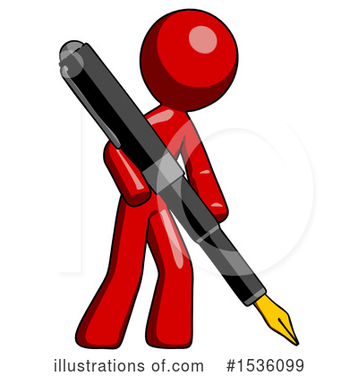 Royalty-Free (RF) Red Design Mascot Clipart Illustration by Leo Blanchette - Stock Sample #1536099