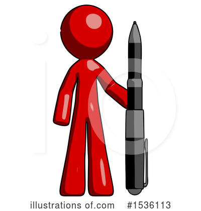 Royalty-Free (RF) Red Design Mascot Clipart Illustration by Leo Blanchette - Stock Sample #1536113