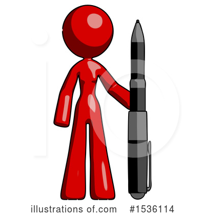 Royalty-Free (RF) Red Design Mascot Clipart Illustration by Leo Blanchette - Stock Sample #1536114