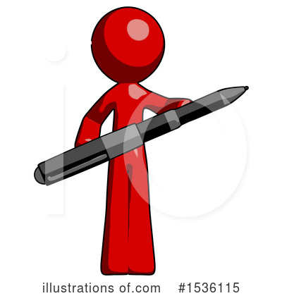 Royalty-Free (RF) Red Design Mascot Clipart Illustration by Leo Blanchette - Stock Sample #1536115