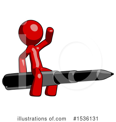 Royalty-Free (RF) Red Design Mascot Clipart Illustration by Leo Blanchette - Stock Sample #1536131