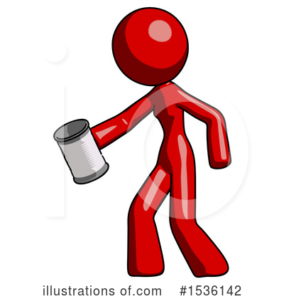 Royalty-Free (RF) Red Design Mascot Clipart Illustration by Leo Blanchette - Stock Sample #1536142