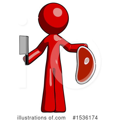 Royalty-Free (RF) Red Design Mascot Clipart Illustration by Leo Blanchette - Stock Sample #1536174