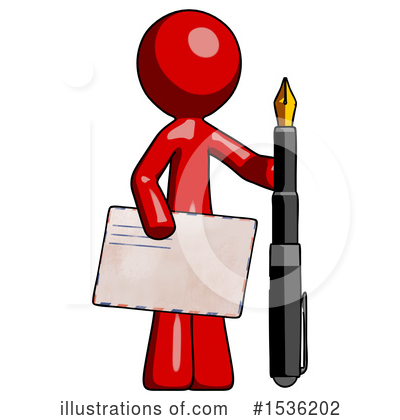 Royalty-Free (RF) Red Design Mascot Clipart Illustration by Leo Blanchette - Stock Sample #1536202