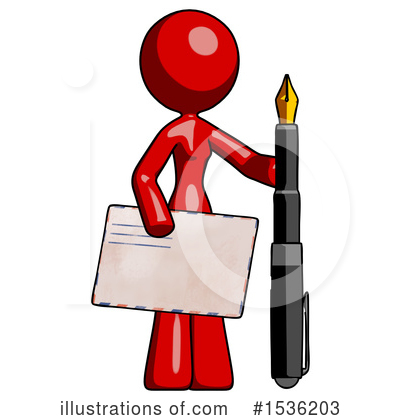 Royalty-Free (RF) Red Design Mascot Clipart Illustration by Leo Blanchette - Stock Sample #1536203