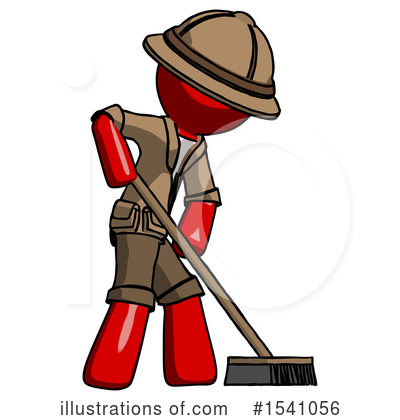 Royalty-Free (RF) Red Design Mascot Clipart Illustration by Leo Blanchette - Stock Sample #1541056