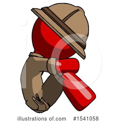 Royalty-Free (RF) Red Design Mascot Clipart Illustration by Leo Blanchette - Stock Sample #1541058