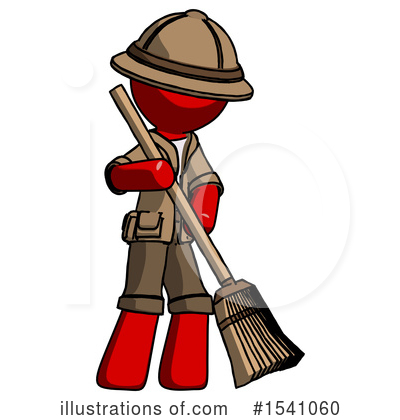 Royalty-Free (RF) Red Design Mascot Clipart Illustration by Leo Blanchette - Stock Sample #1541060