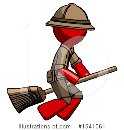 Royalty-Free (RF) Red Design Mascot Clipart Illustration by Leo Blanchette - Stock Sample #1541061