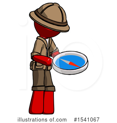 Royalty-Free (RF) Red Design Mascot Clipart Illustration by Leo Blanchette - Stock Sample #1541067