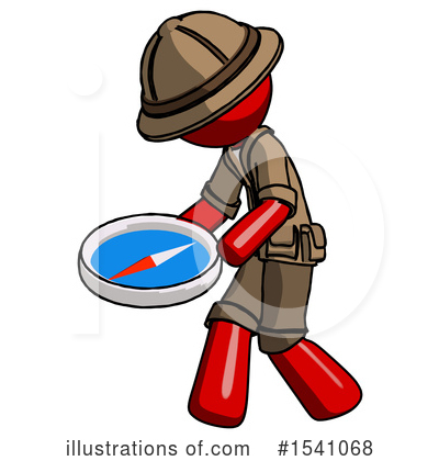 Royalty-Free (RF) Red Design Mascot Clipart Illustration by Leo Blanchette - Stock Sample #1541068